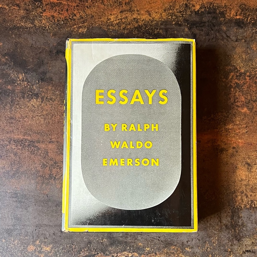 Vintage Copy of “Essays” 1st & 2nd Series by Ralph Waldo Emerson, Hardcover